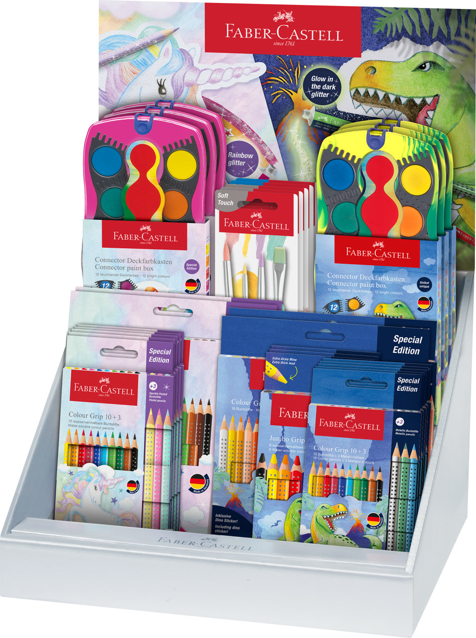 DISPLAY CONCEPT UNICORNI SI DINOZAURI 2024 FABER-CASTELL DISPLAY CONCEPT UNICORNI SI DINOZAURI 2024 FABER-CASTELL